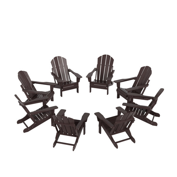 Beachcrest Home Shawnna Folding Adirondack Chair & Reviews Wayfair